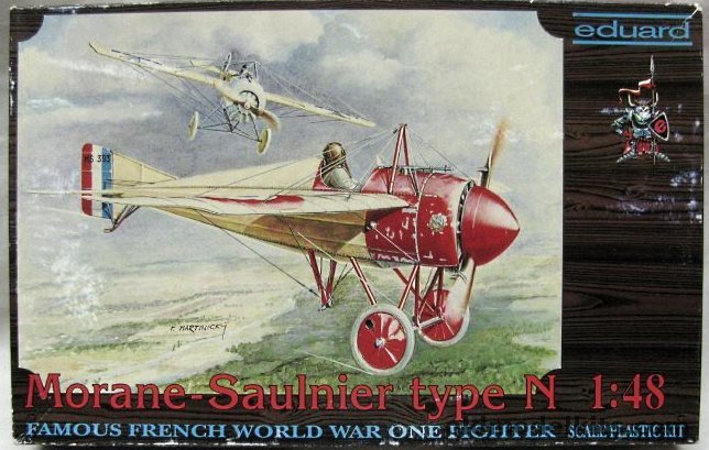 Eduard 1/48 Morane-Saulnier Type N, 8010 plastic model kit